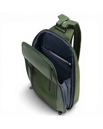 Piquadro Mochila de un solo hombro S143 Unisex Verde en