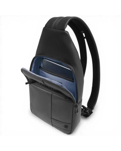 Piquadro Monospalla W129W Uomo Nero Water-Resistant con