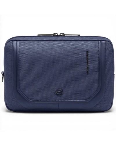Piquadro Bolso de mano S143 Mujer Azul en Piel y Tejido con