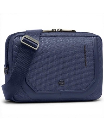 Piquadro Bolso de mano S143 Mujer Azul en Piel y Tejido con