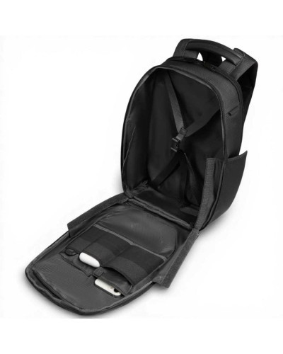 Piquadro Bagmotic Rucksack Unisex Schwarz aus Leder und