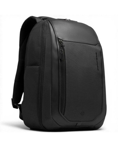 Piquadro Bagmotic Rucksack Unisex Schwarz aus Leder und