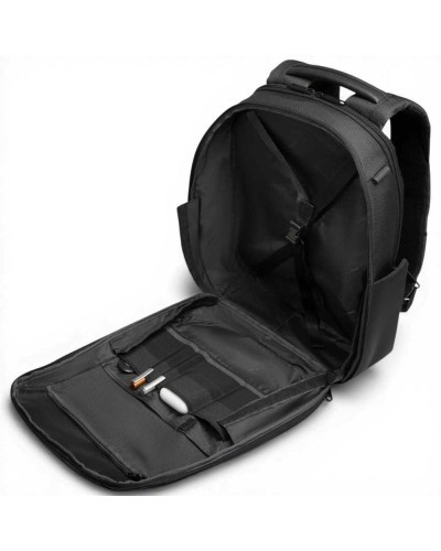 Piquadro Bagmotic Rucksack Unisex Schwarz aus Leder und