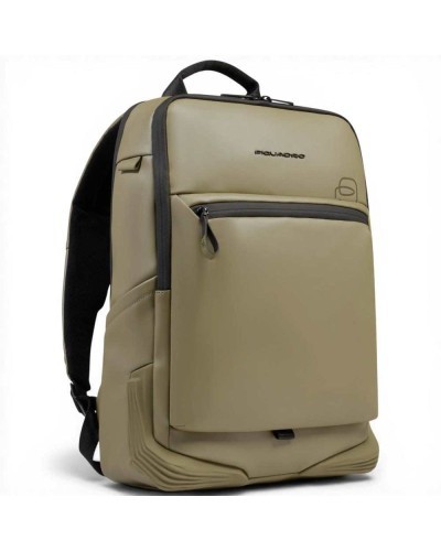 Piquadro Mochila C2OW Unisex Verde Water-Resistant con