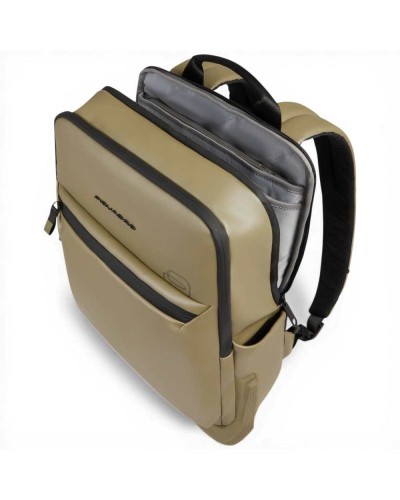 Piquadro Mochila C2OW Unisex Verde Water-Resistant con