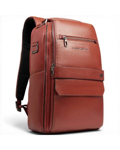 Piquadro S141 Rucksack Herren Cuoio aus Leder mit