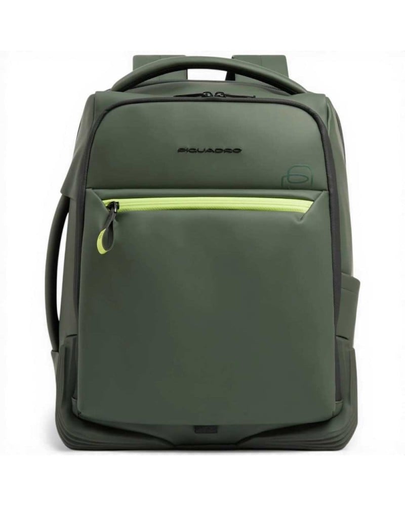 Piquadro Mochila de Viaje C2OW Unisex Verde Water-Resistant