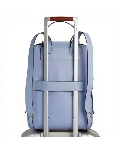 Piquadro W92T Rucksack Damen Violett aus Leder mit