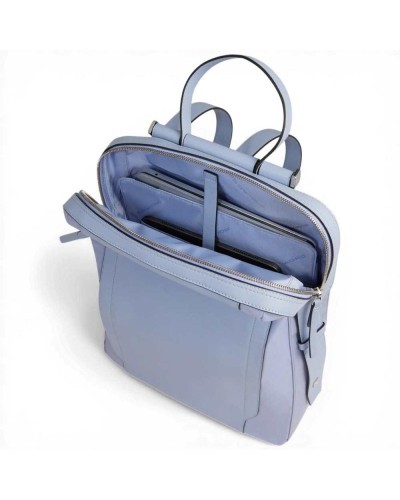Piquadro W92T Rucksack Damen Violett aus Leder mit