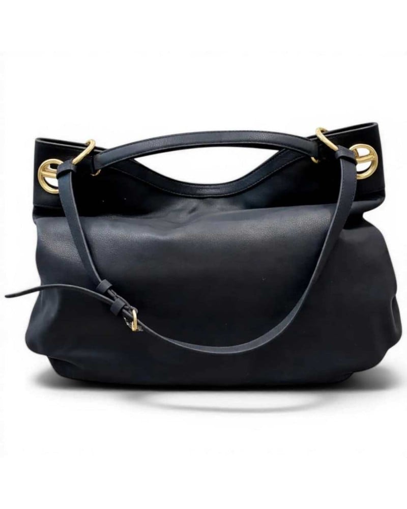 BORBONESE Damen London Tasche Schwarz | PoppinsBags