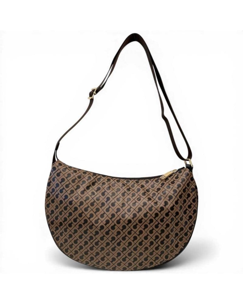 Gherardini Softy Small Hobo Bag Women Toffee in Softy