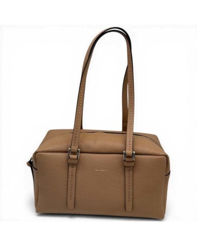 Loristella Bolso de Mano Grace Mujer Almendra en Piel Lisa