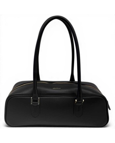 Loristella Bolso de Mano Linda Mujer Negro en Piel