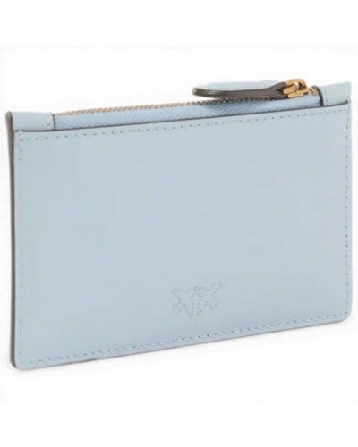 Pinko Airone Cardholder Donna Azzurro Celeste in Pelle di