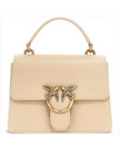Pinko Love One Top Handle Mini Handtasche Damen Hellblau