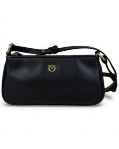 Pinko Half Moon Baguette Mini Tasche Damen Schwarz aus