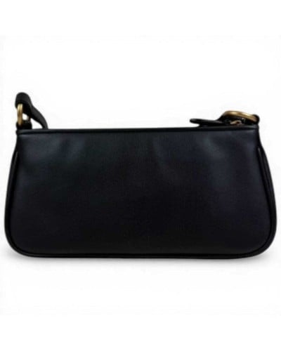 Pinko Half Moon Baguette Mini Tasche Damen Schwarz aus