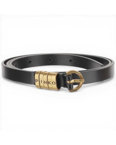 Pinko Cintura Saddle Belt H1,2 Donna Nero Taglia L in Pelle