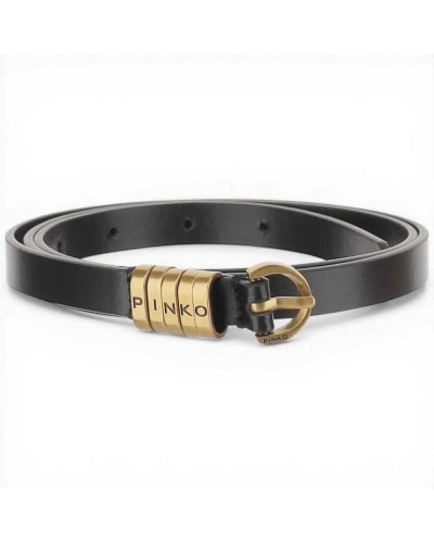 Pinko Cintura Saddle Belt H1,2 Donna Nero Taglia M in Pelle