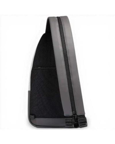 Piquadro Monospalla W129W Uomo Grigio e Nero Resistente