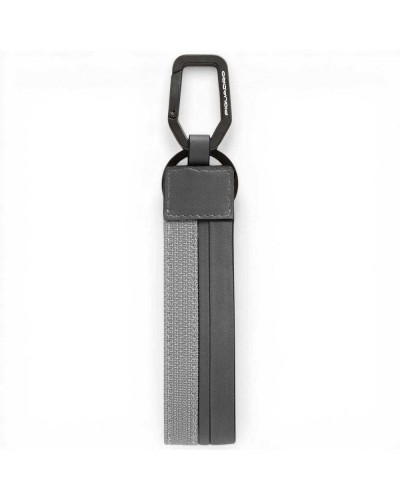Piquadro Portachiavi S143 Unisex Nero in Pelle e