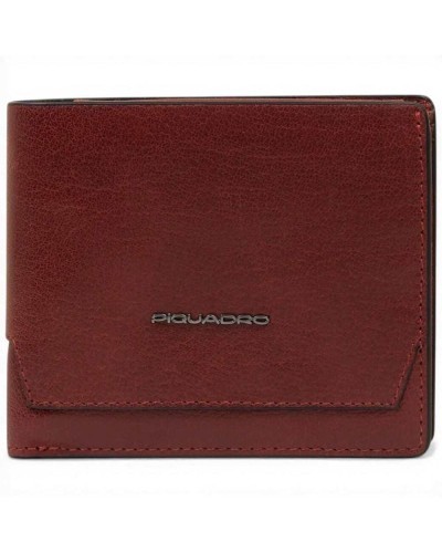 Piquadro Cartera S141R Hombre Cuoio en Piel Compacta con