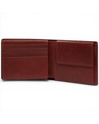Piquadro Cartera S141R Hombre Cuoio en Piel Compacta con