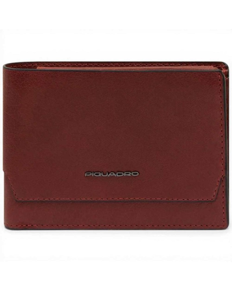 Piquadro Portafoglio S141R Uomo Cuoio in Pelle con Porta