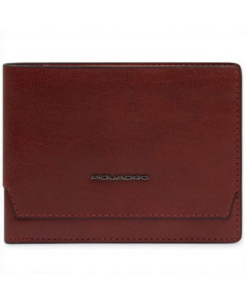 Piquadro Portafoglio S141R Uomo Cuoio in Pelle con