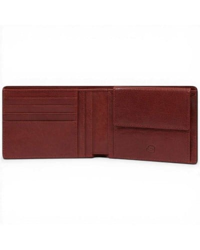 Piquadro Portafoglio S141R Uomo Cuoio in Pelle con