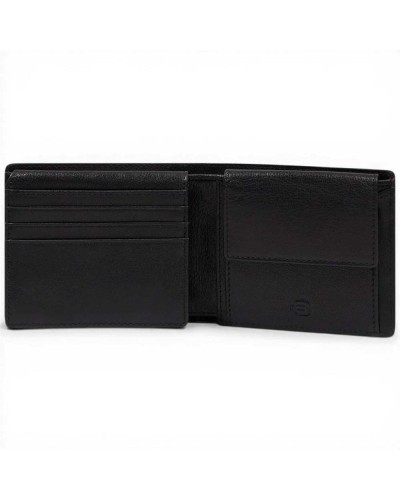 Piquadro Cartera S141R Hombre Nero en Piel Compacta con