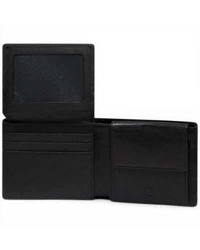 Piquadro Cartera S141R Hombre Nero en Piel Compacta con