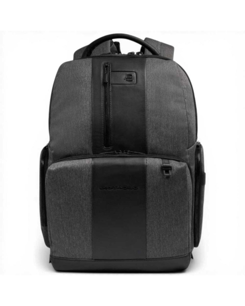 Piquadro Brief 2 Rucksack Herren Grau und Schwarz aus