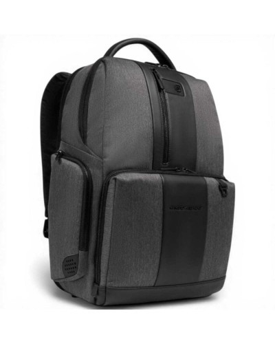 Piquadro Brief 2 Rucksack Herren Grau und Schwarz aus