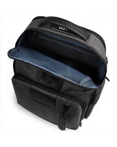 Piquadro Brief 2 Rucksack Herren Grau und Schwarz aus