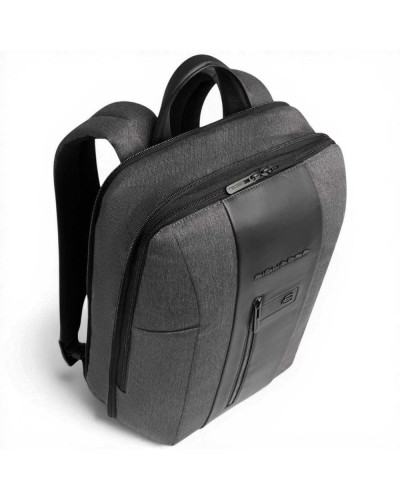 Piquadro Zaino Brief 2 Uomo Grigio e Nero Sottile in