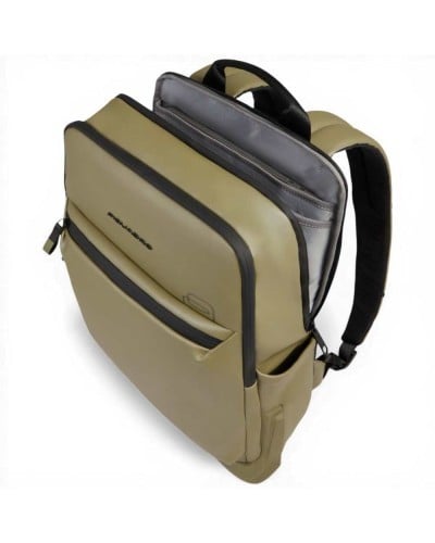 Piquadro C2OW Rucksack Unisex Kaki Wasserabweisend mit