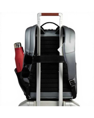 Piquadro C2OW Rucksack Unisex Grau Melange Wasserabweisend
