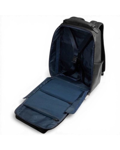 Piquadro Zaino S141 Uomo Nero in Pelle con Porta PC 15.6''