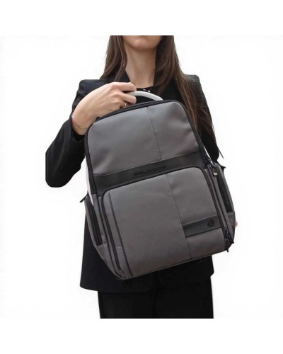 Piquadro Zaino W129W Uomo Grigio e Nero Fast-Check