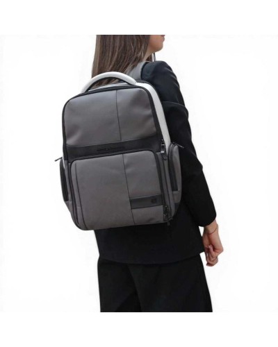 Piquadro Zaino W129W Uomo Grigio e Nero Fast-Check