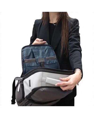 Piquadro Zaino W129W Uomo Grigio e Nero Fast-Check