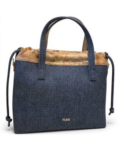 Alviero Martini Prima Classe Borsa a Mano Donna Blu Jeans