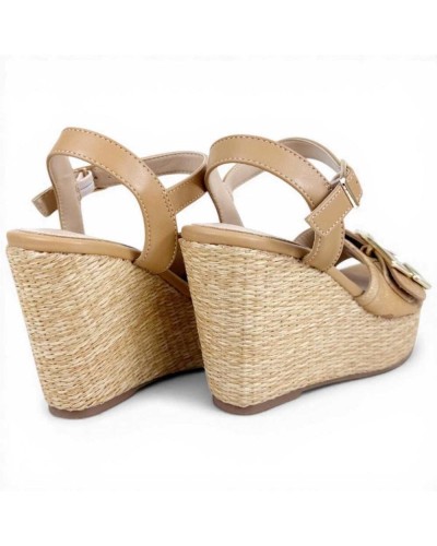 Alviero Martini Prima Classe Sandalo Zeppa H100 Donna Noce