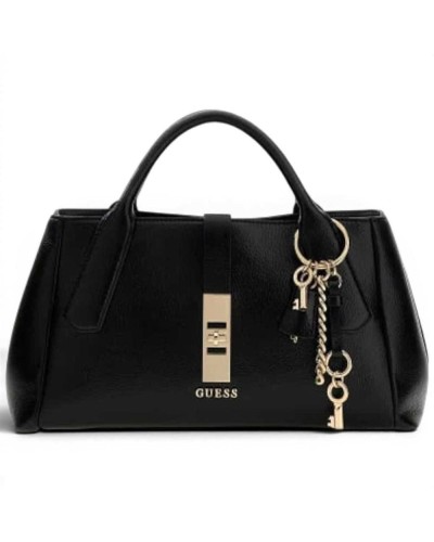 Guess Borsa Brooke High Society Satchel Donna Nero in