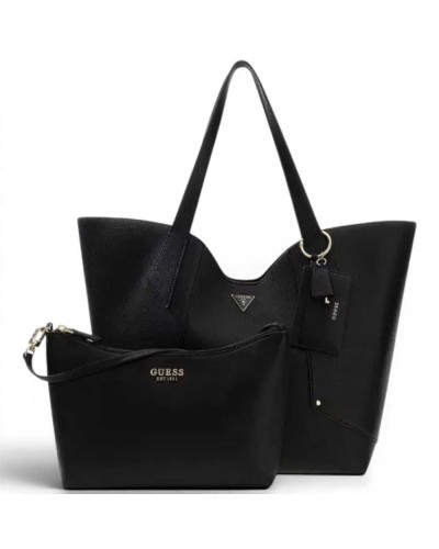 Guess Borsa Darcy Large 2 in 1 Tote Donna Nero in Materiale