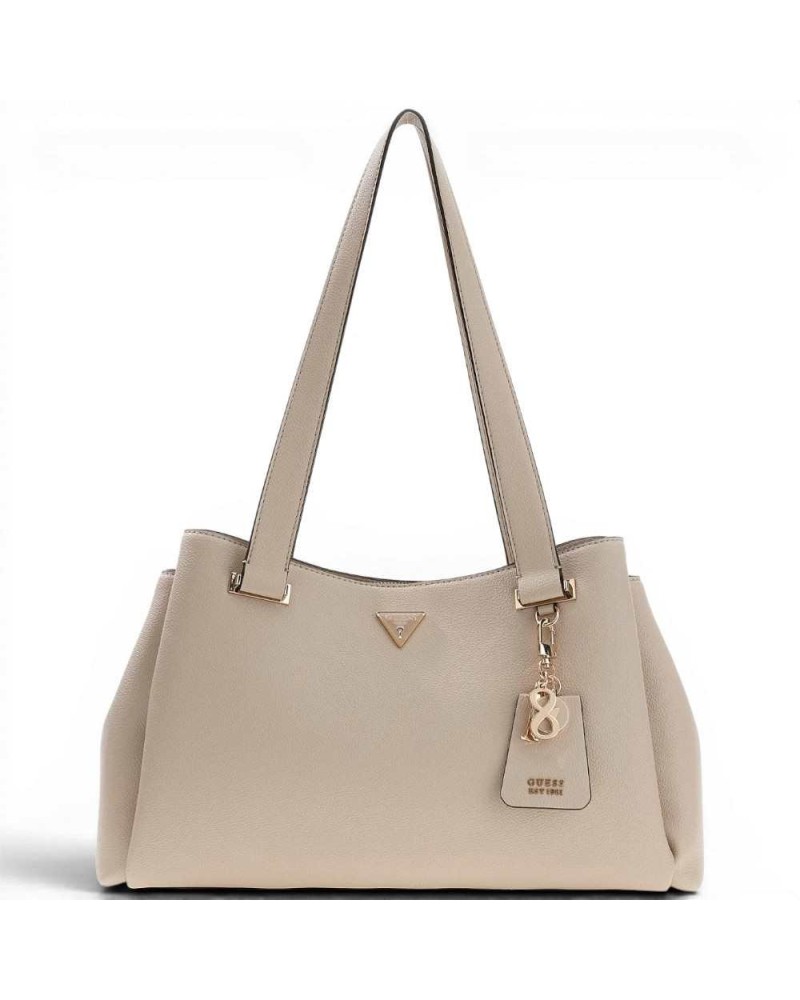 Guess Evie Girlfriend Carryall Tasche Damen Light Taupe aus