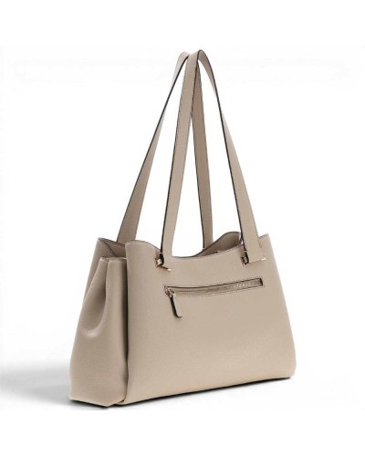 Guess Evie Girlfriend Carryall Tasche Damen Light Taupe aus
