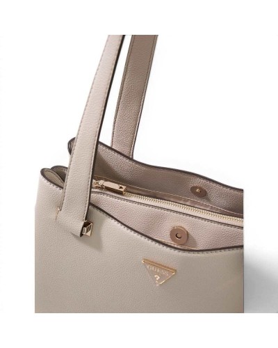 Guess Evie Girlfriend Carryall Tasche Damen Light Taupe aus