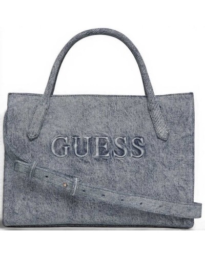 Guess Borsa Jodi Tote Donna Denim in Tessuto di Cotone con